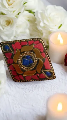 Ruby Mosaic Ring