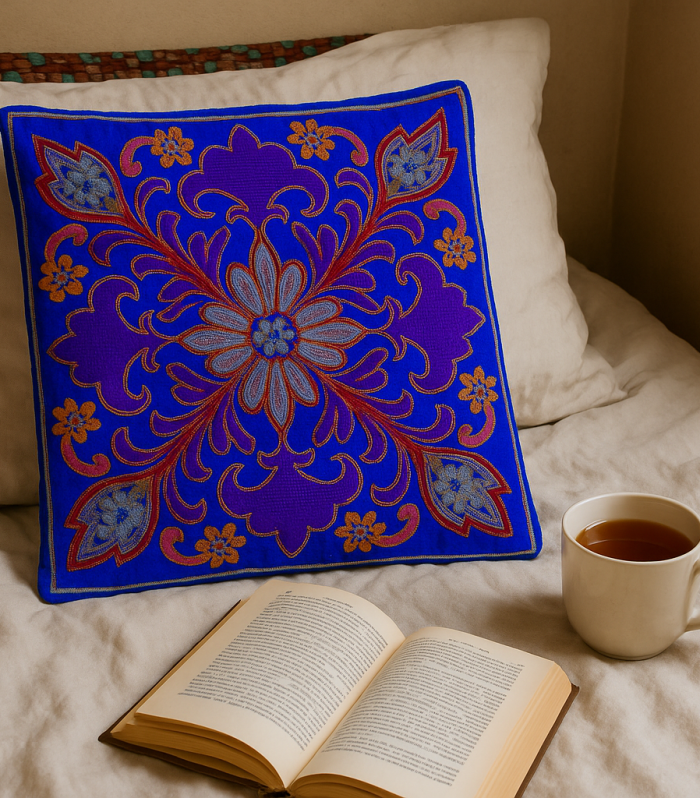 Majestic Hues Embroidered Cushion Covers (Set of 5)